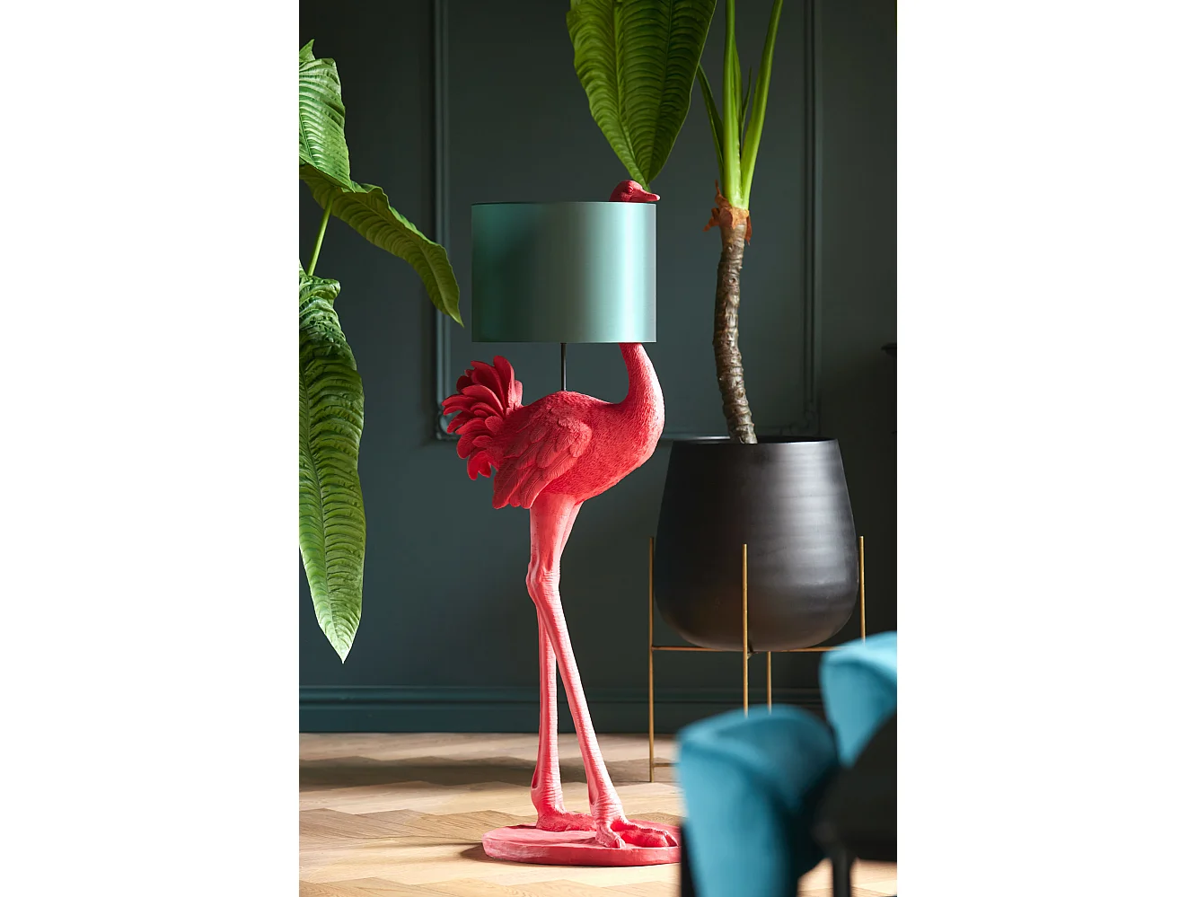 Bloempot BERTENS - Ø50x85cm - Zwart