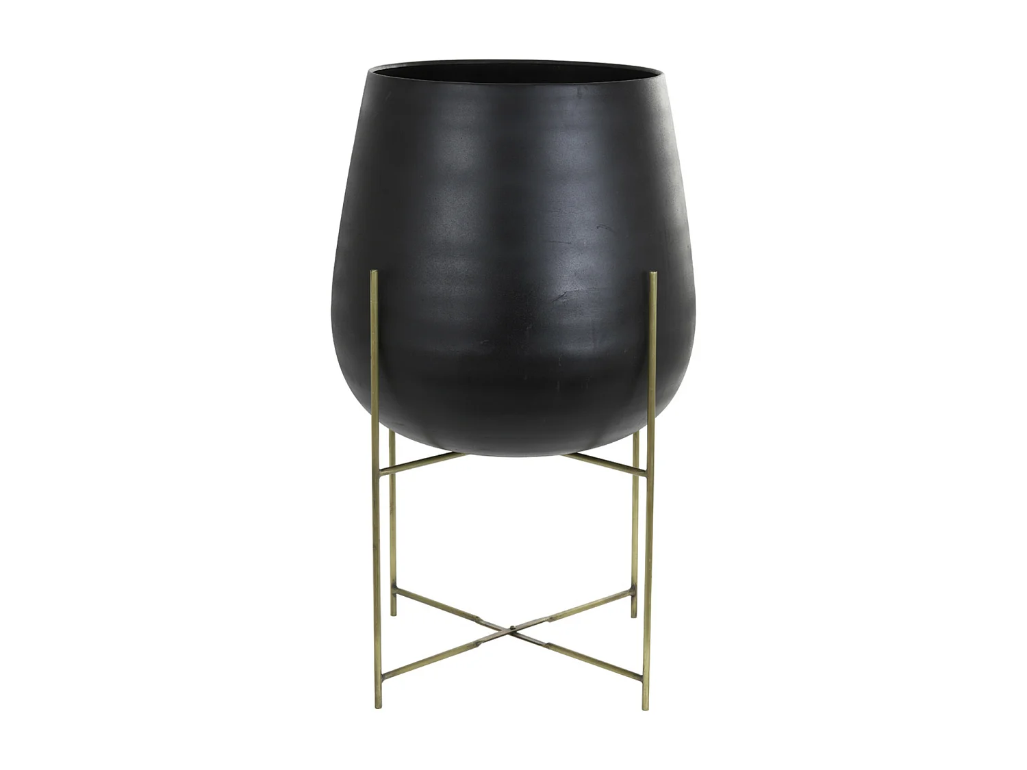 Pot de fleurs BERTENS - Ø50x85cm - Noir