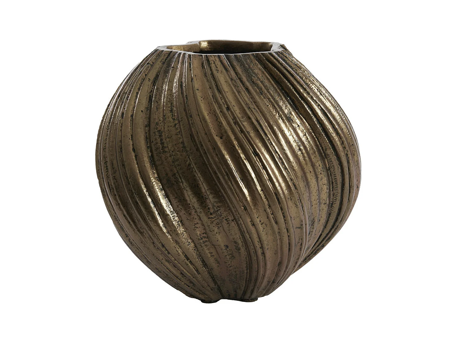 Vase YATUNG - Ø34x32cm - Bronze