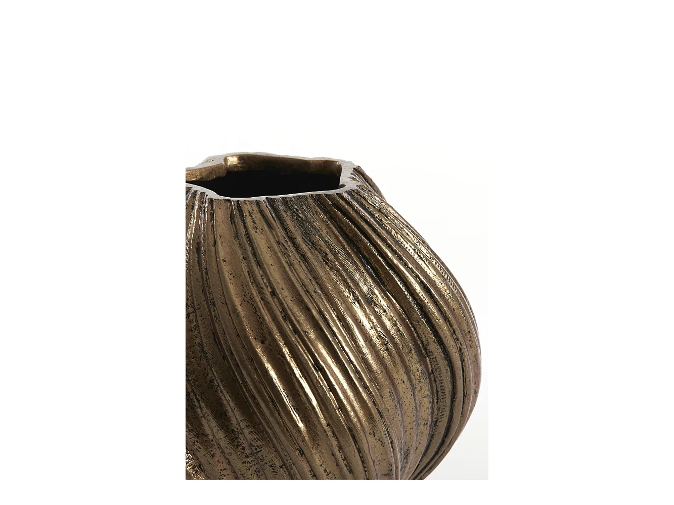Vase YATUNG - Ø34x32cm - Bronze