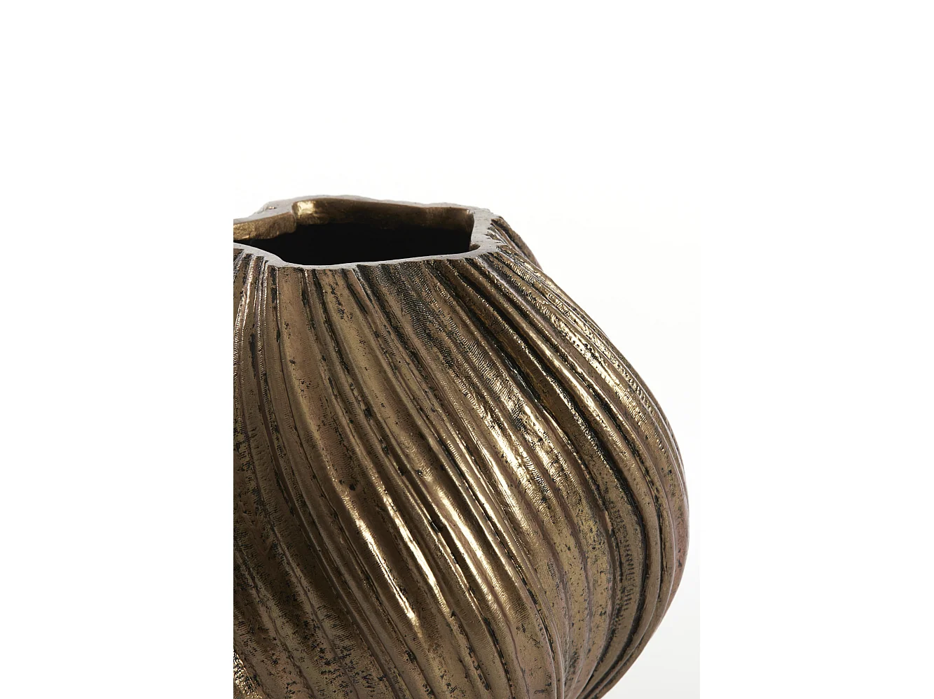 Vase YATUNG - Ø34x32cm - Bronze