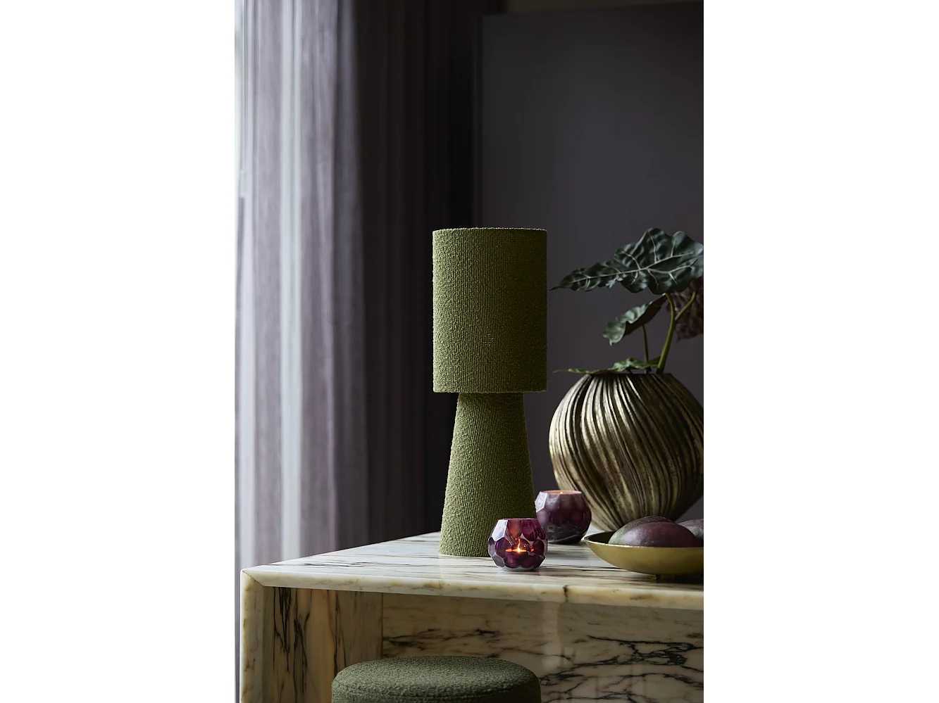 Vase YATUNG - Ø34x32cm - Bronze