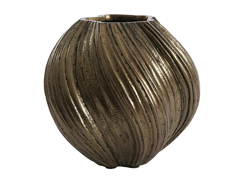 Vase YATUNG - Ø34x32cm - Bronze