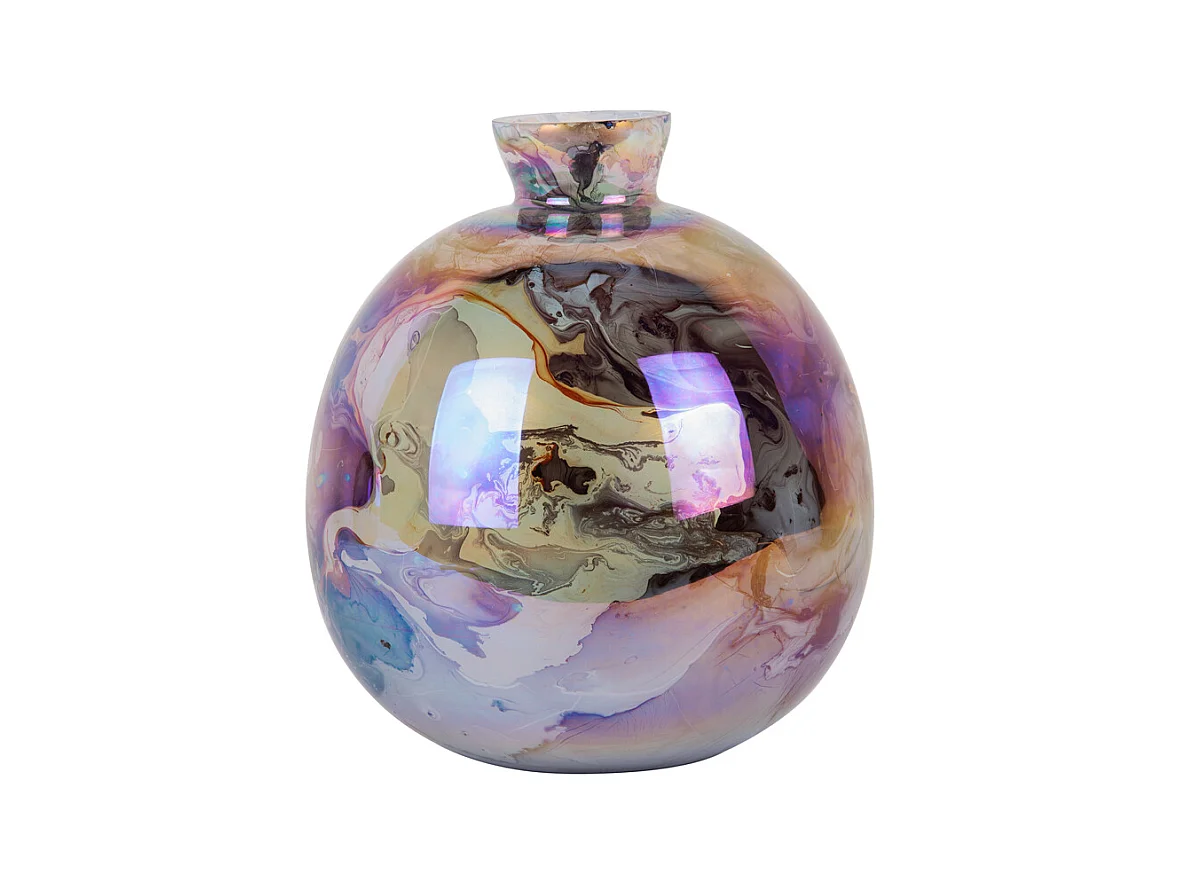 Vase Melange Flasche - Schokoladenbraun