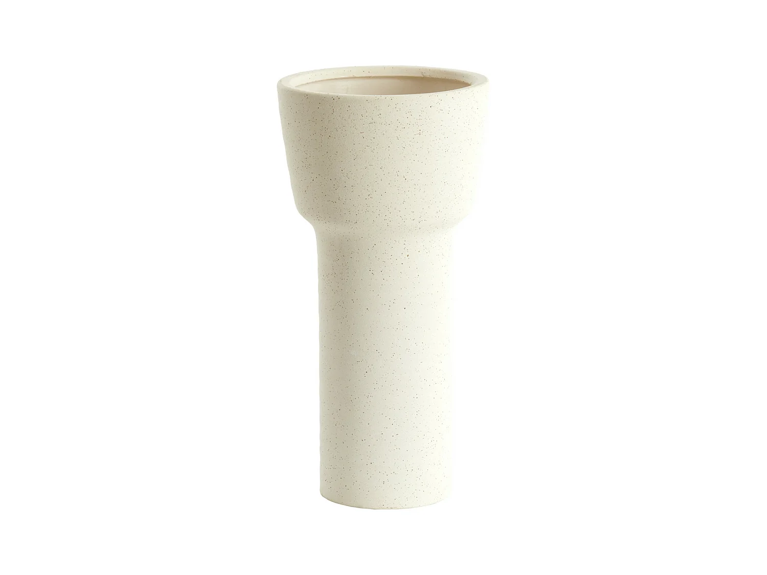 Vase ALSACIA - Ø19x38cm - Blanc
