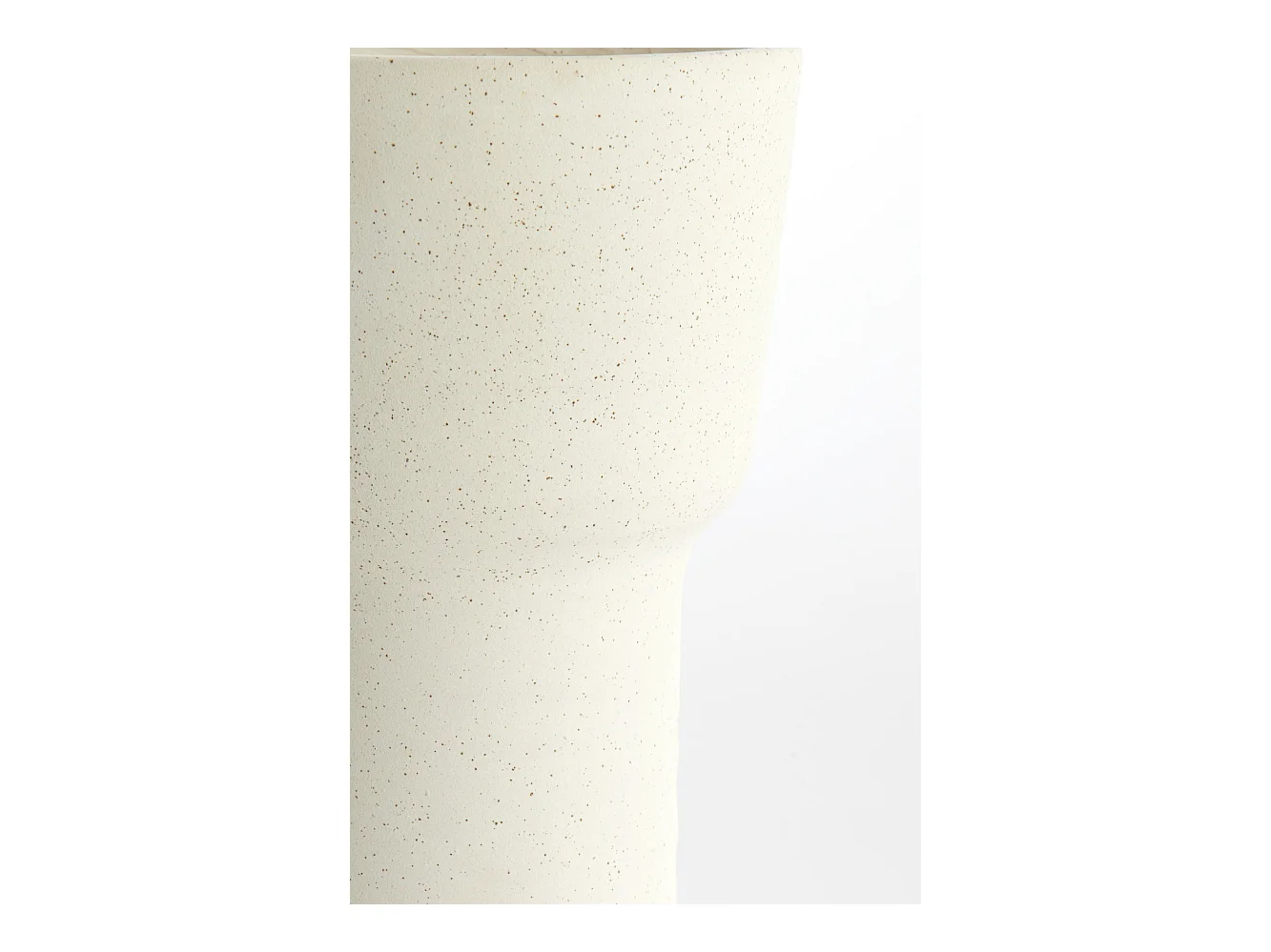 Vase ALSACIA - Ø19x38cm - Weiß