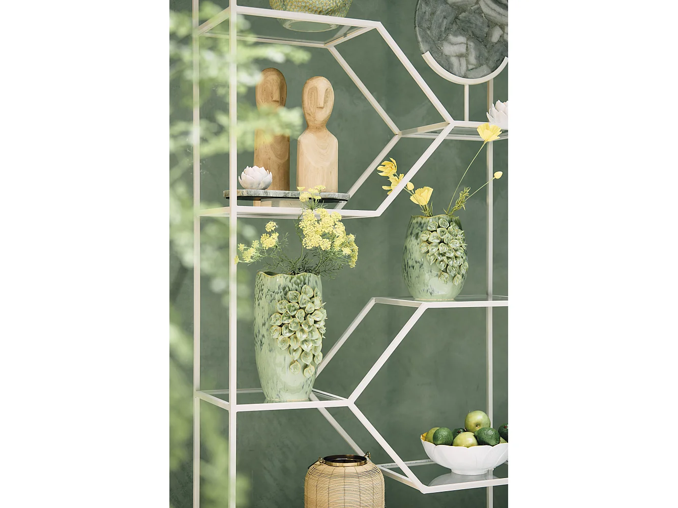 Vase AMIATA - 23x19x35,5cm - Vert