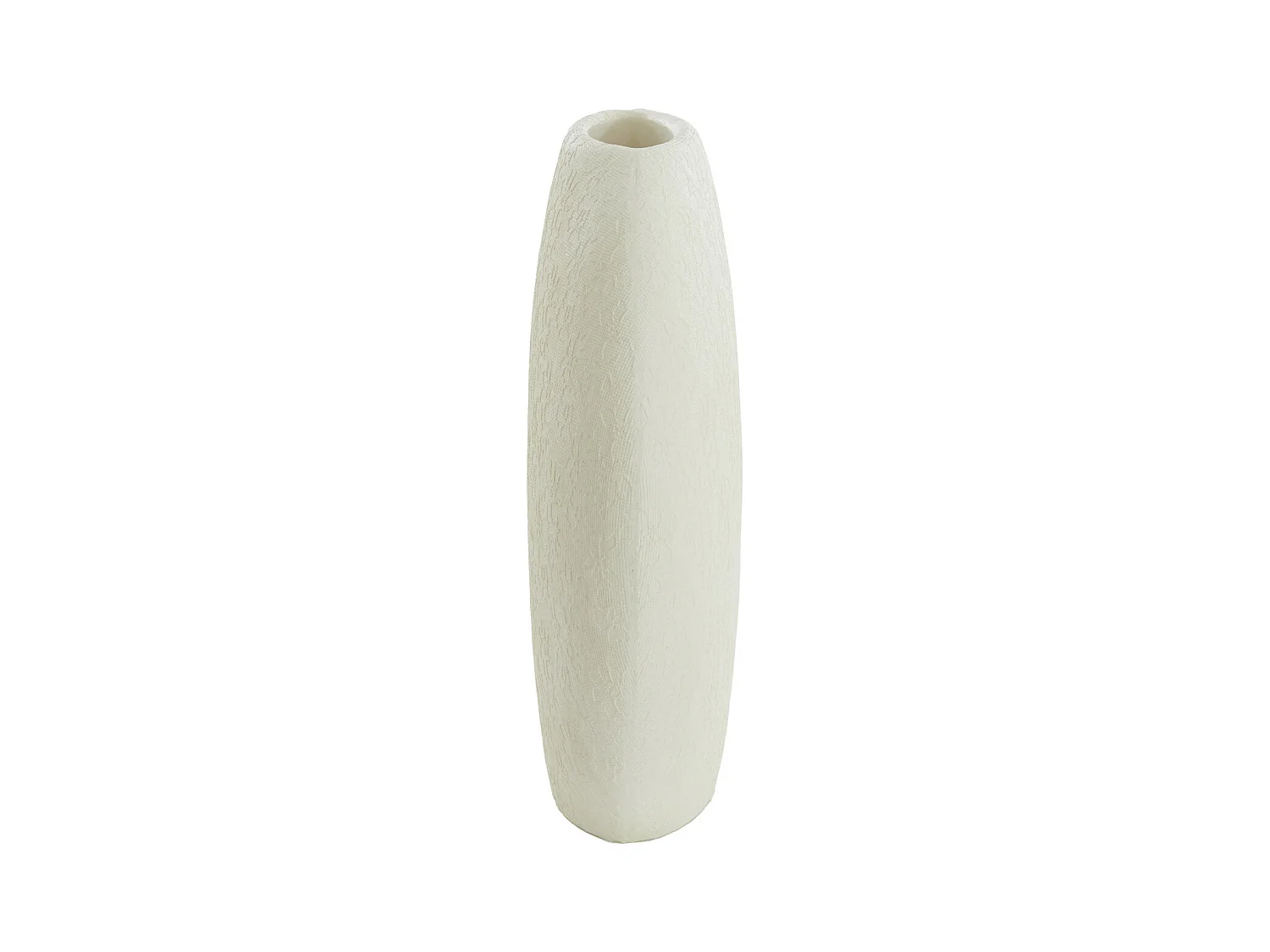 Vase RENDA - 51x14x50cm - Blanc