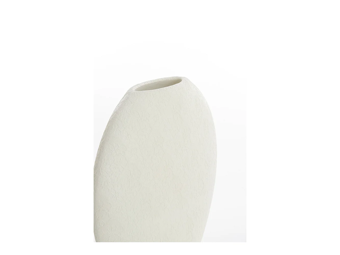 Vase RENDA - 51x14x50cm - Blanc