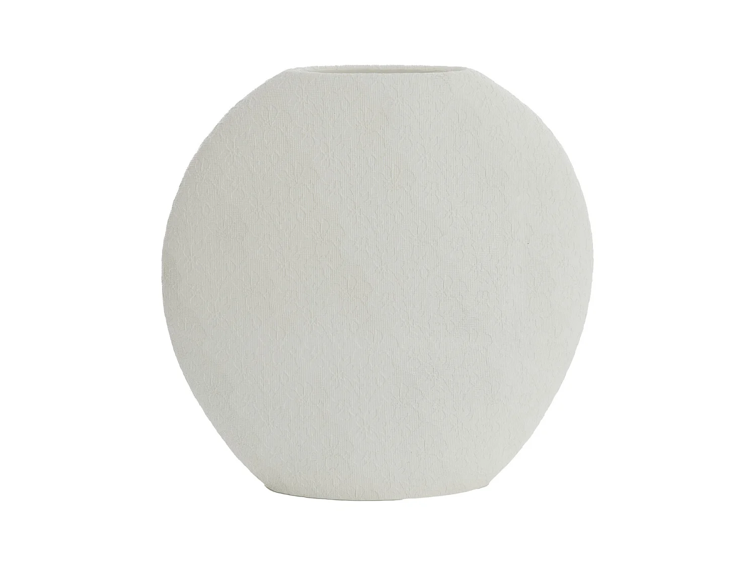 Vase RENDA - 51x14x50cm - Blanc