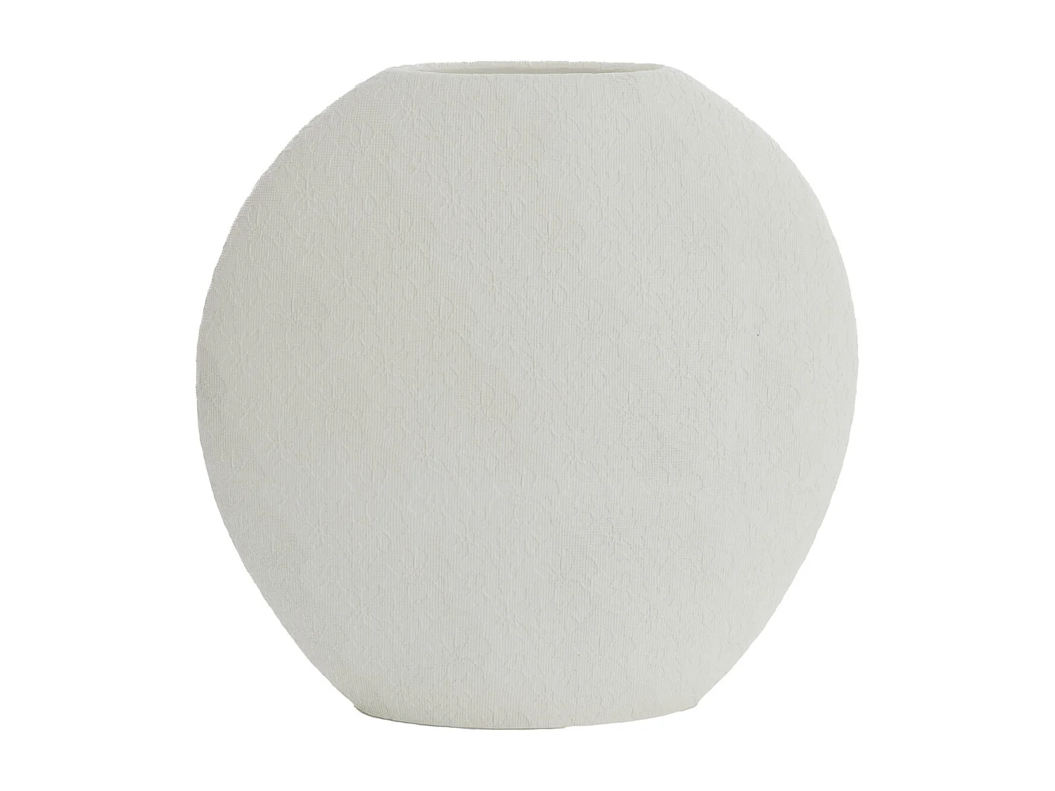 Vase RENDA - 51x14x50cm - Blanc