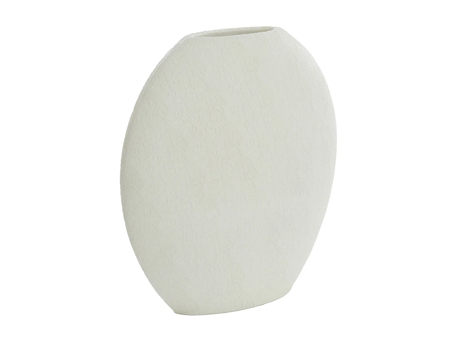 Vase RENDA - 51x14x50cm - Blanc