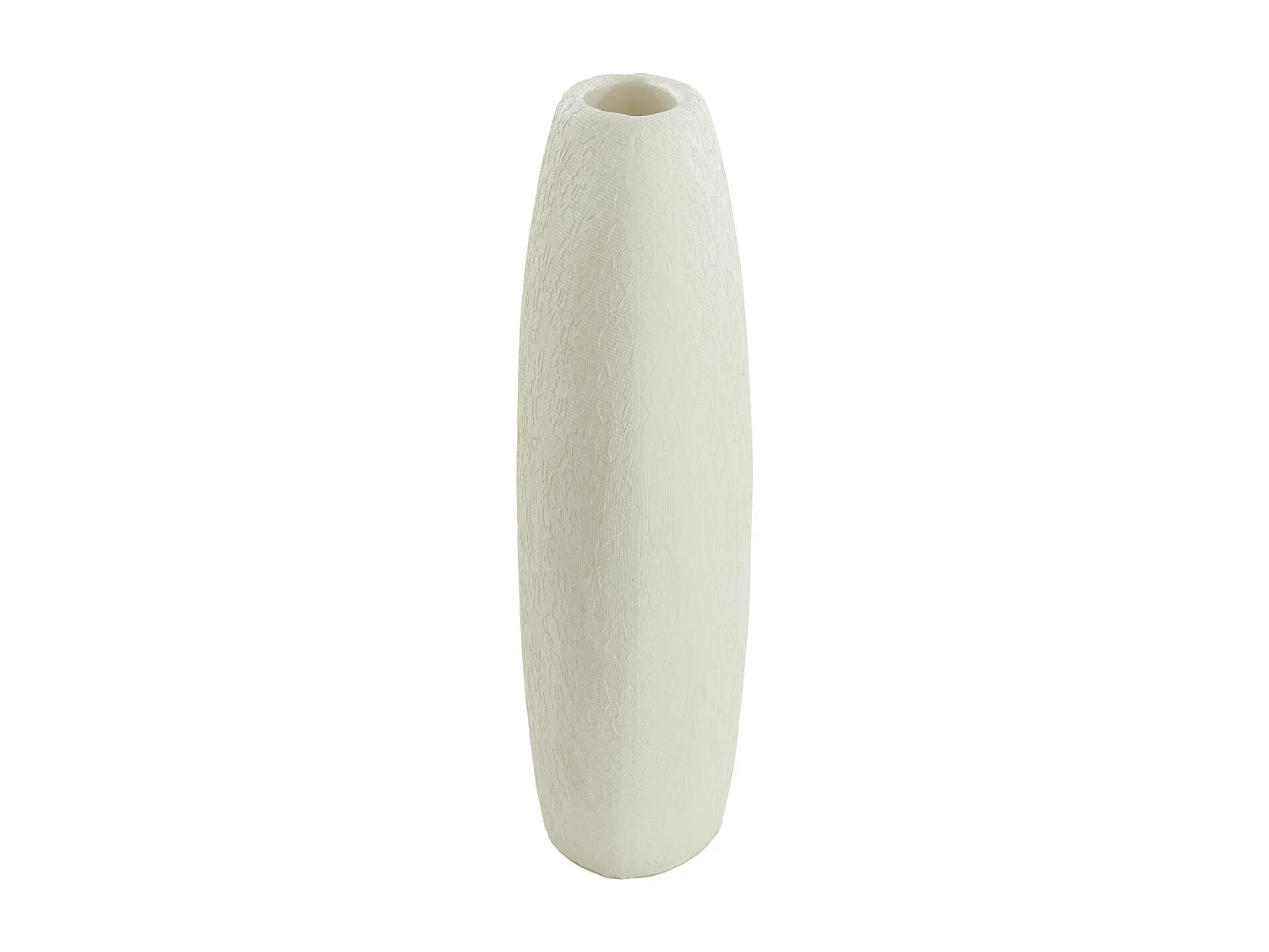 Vase RENDA - 51x14x50cm - Blanc