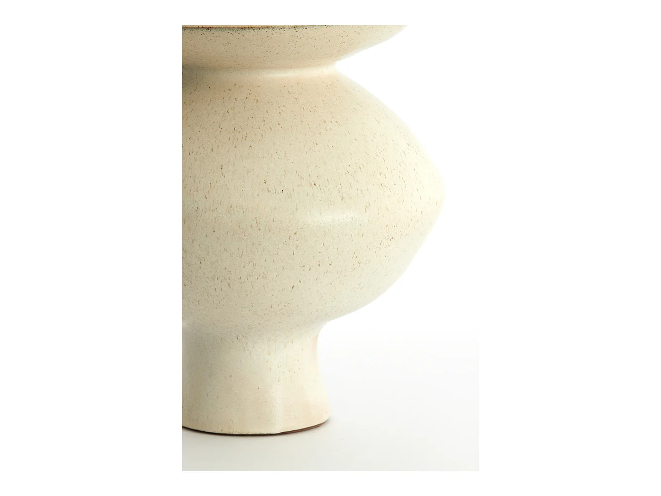 Vase AJUDA - Ø31x33,5cm - Weiß