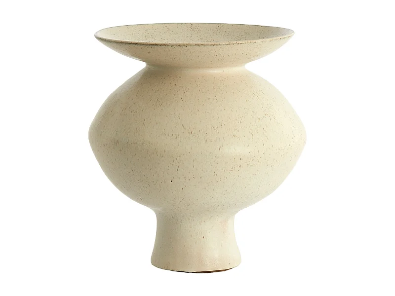Vase AJUDA - Ø31x33,5cm - Blanc