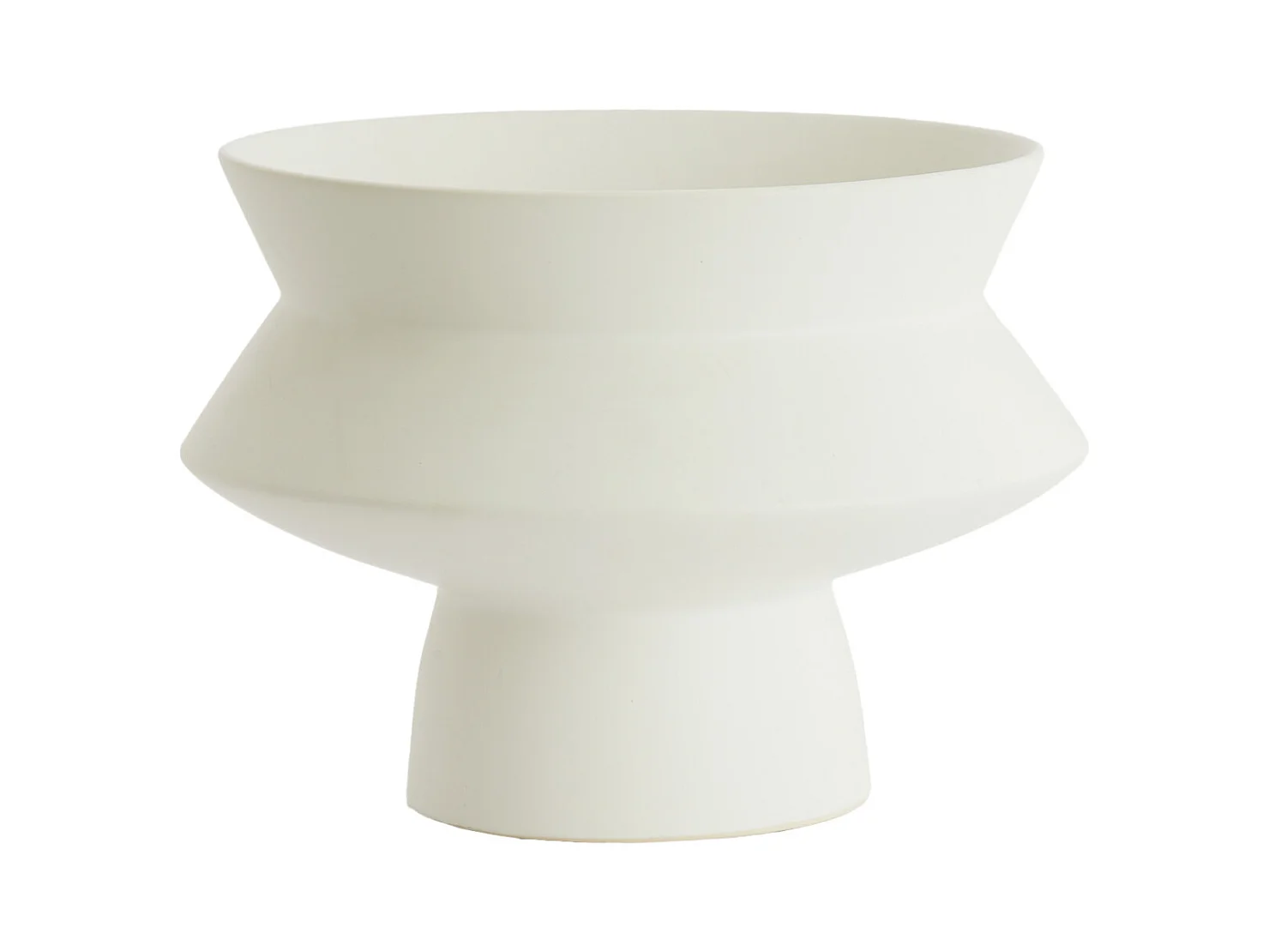 Vase VICENTO - Ø31,5x23,5cm - Blanc