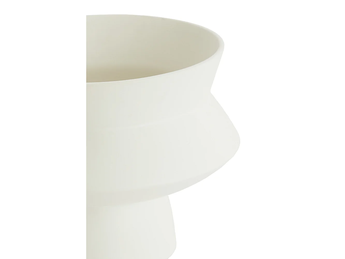 Vase VICENTO - Ø31,5x23,5cm - Blanc