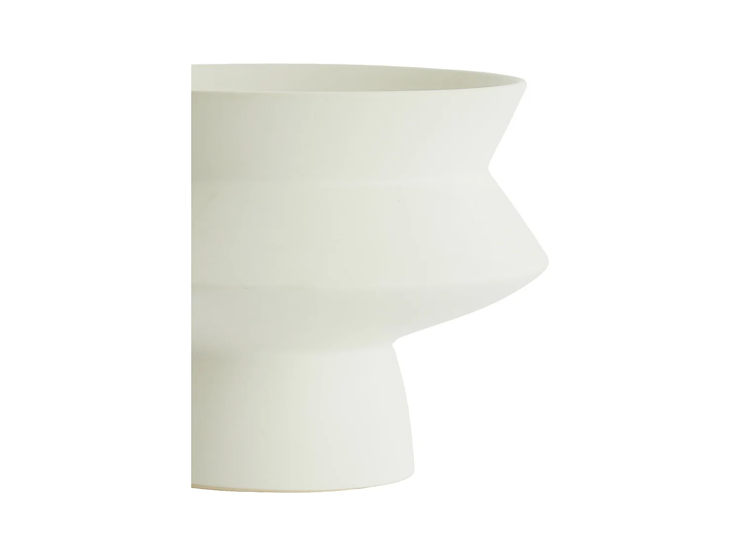 Vase VICENTO - Ø31,5x23,5cm - Weiß