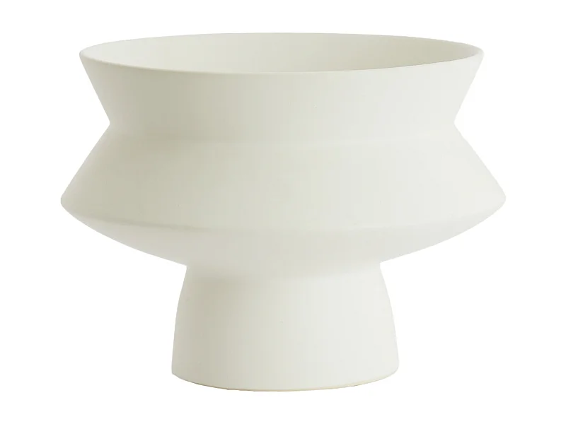 Vase VICENTO - Ø31,5x23,5cm - Blanc