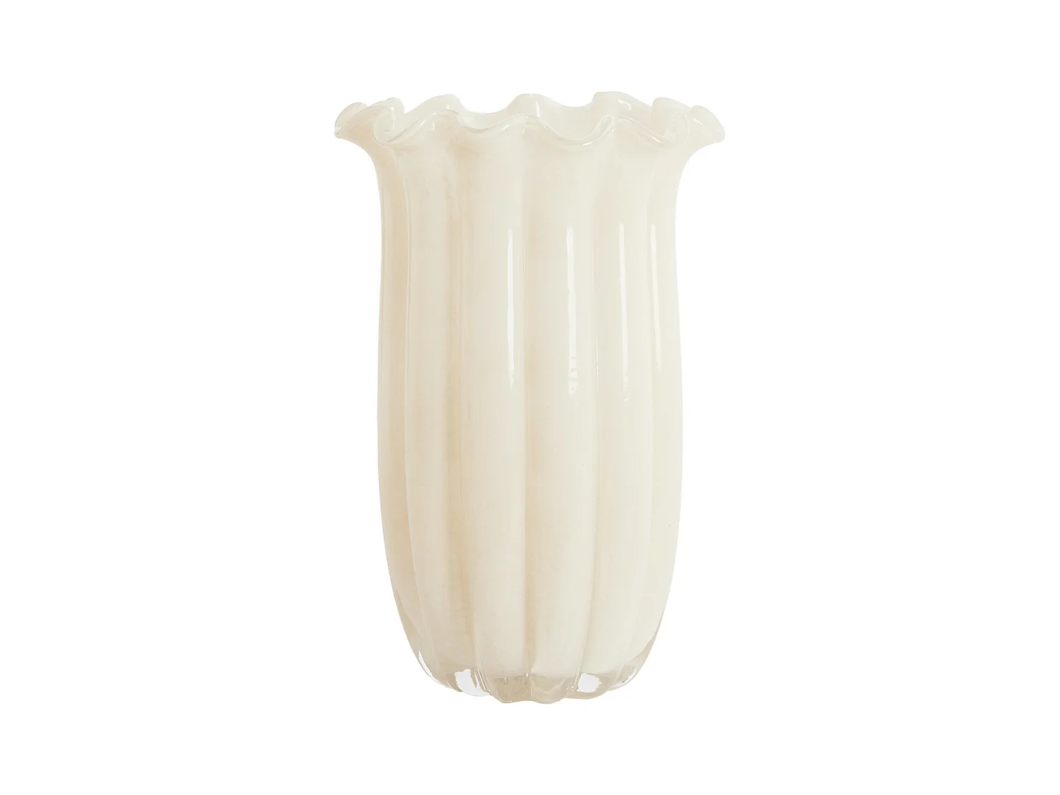 Vase SEDONA - Ø23,5x38cm - Blanc