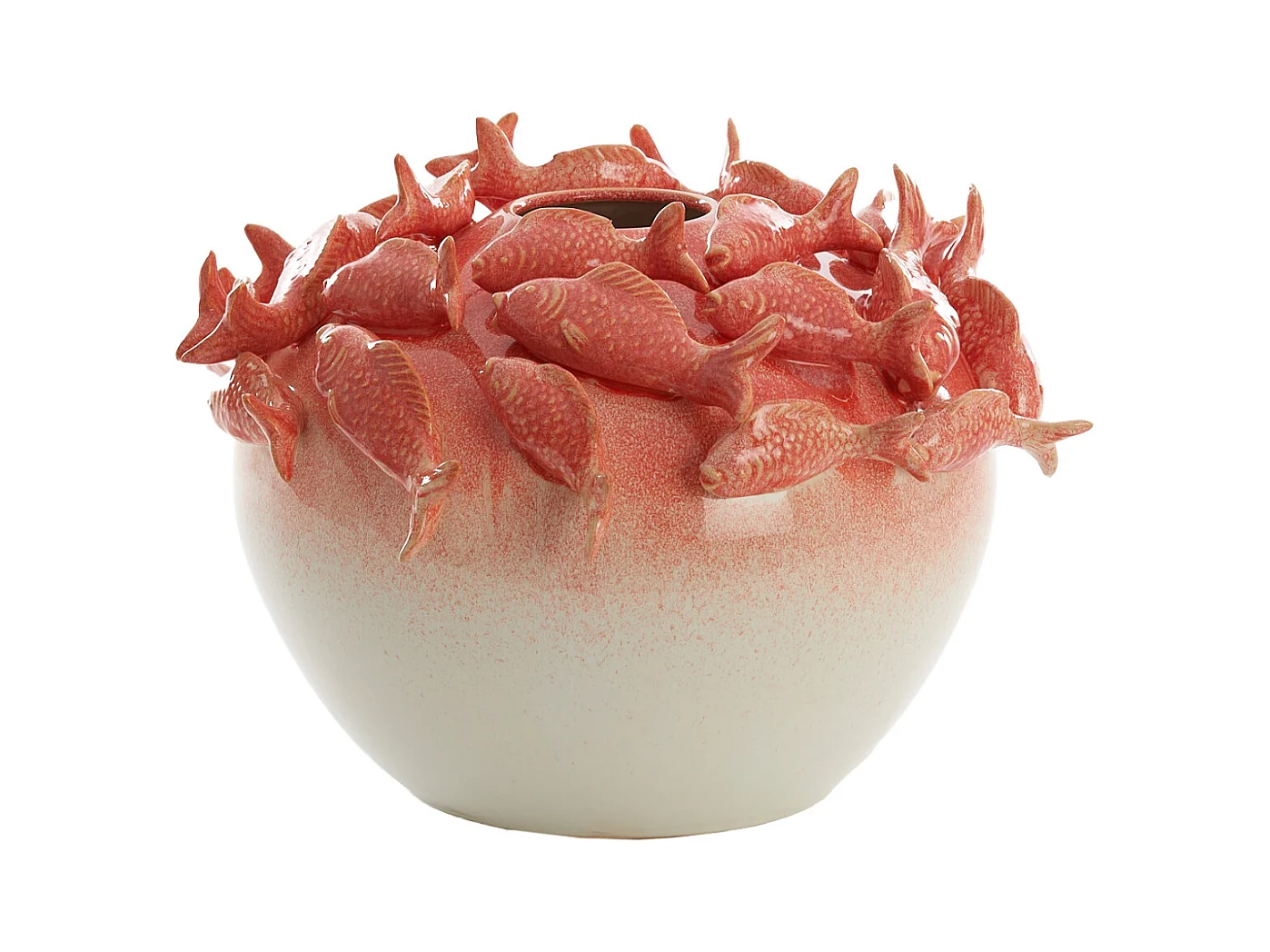 Vase FISH - Ø40x27cm - Rouge