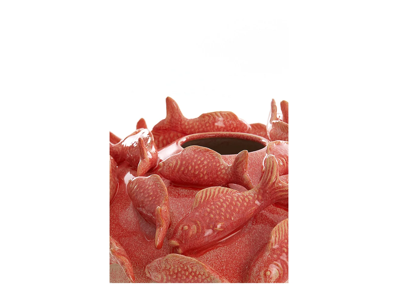 Vase FISH - Ø40x27cm - Rouge