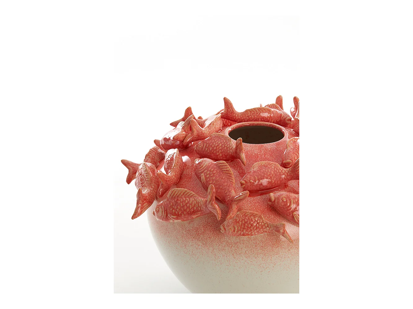 Vase FISH - Ø40x27cm - Rouge