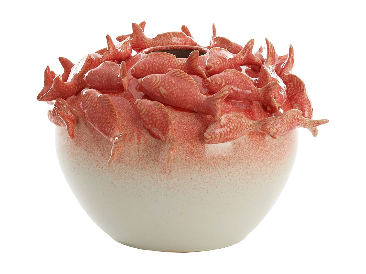 Vase FISH - Ø40x27cm - Rouge