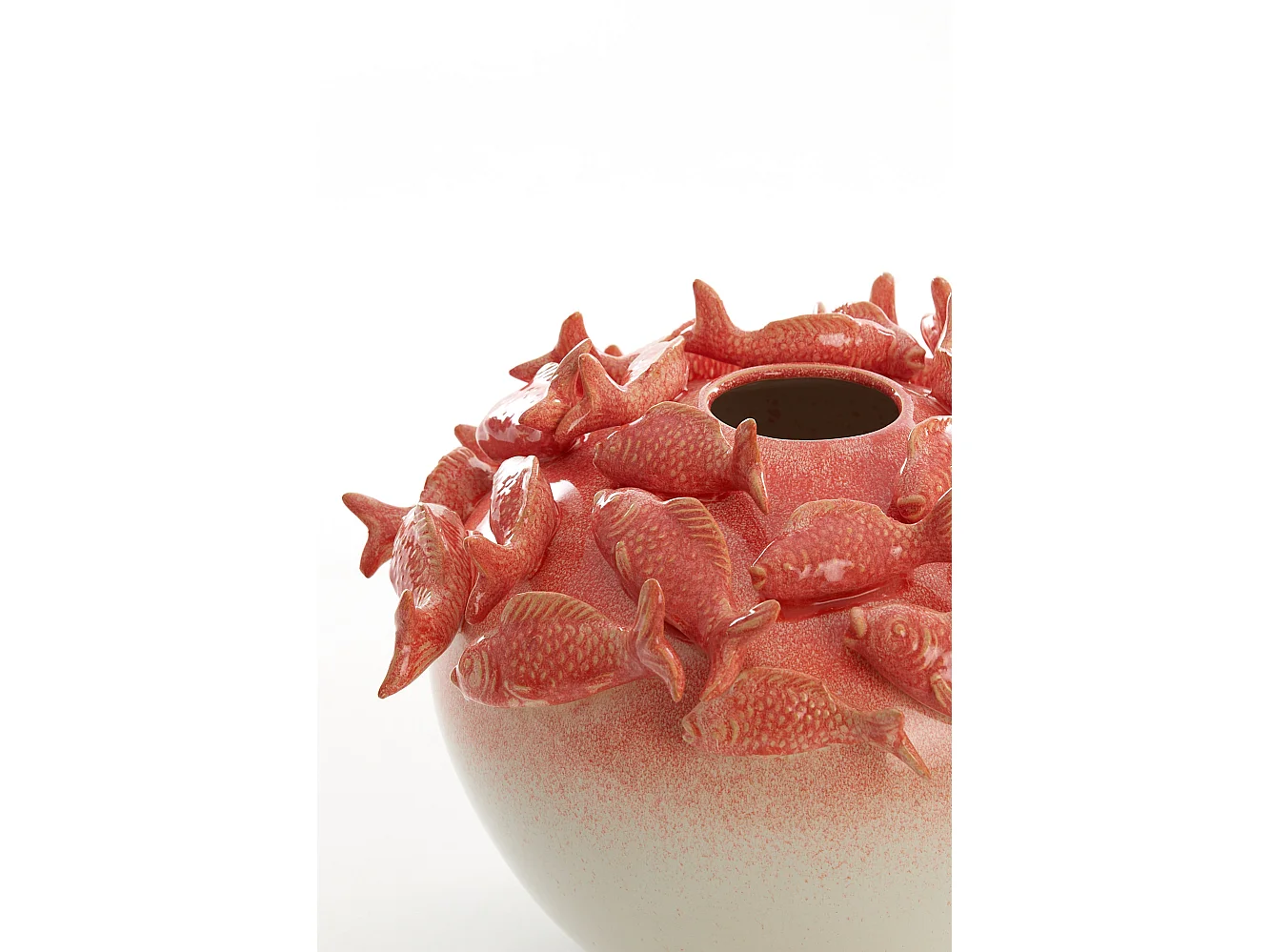 Vase FISH - Ø40x27cm - Rouge