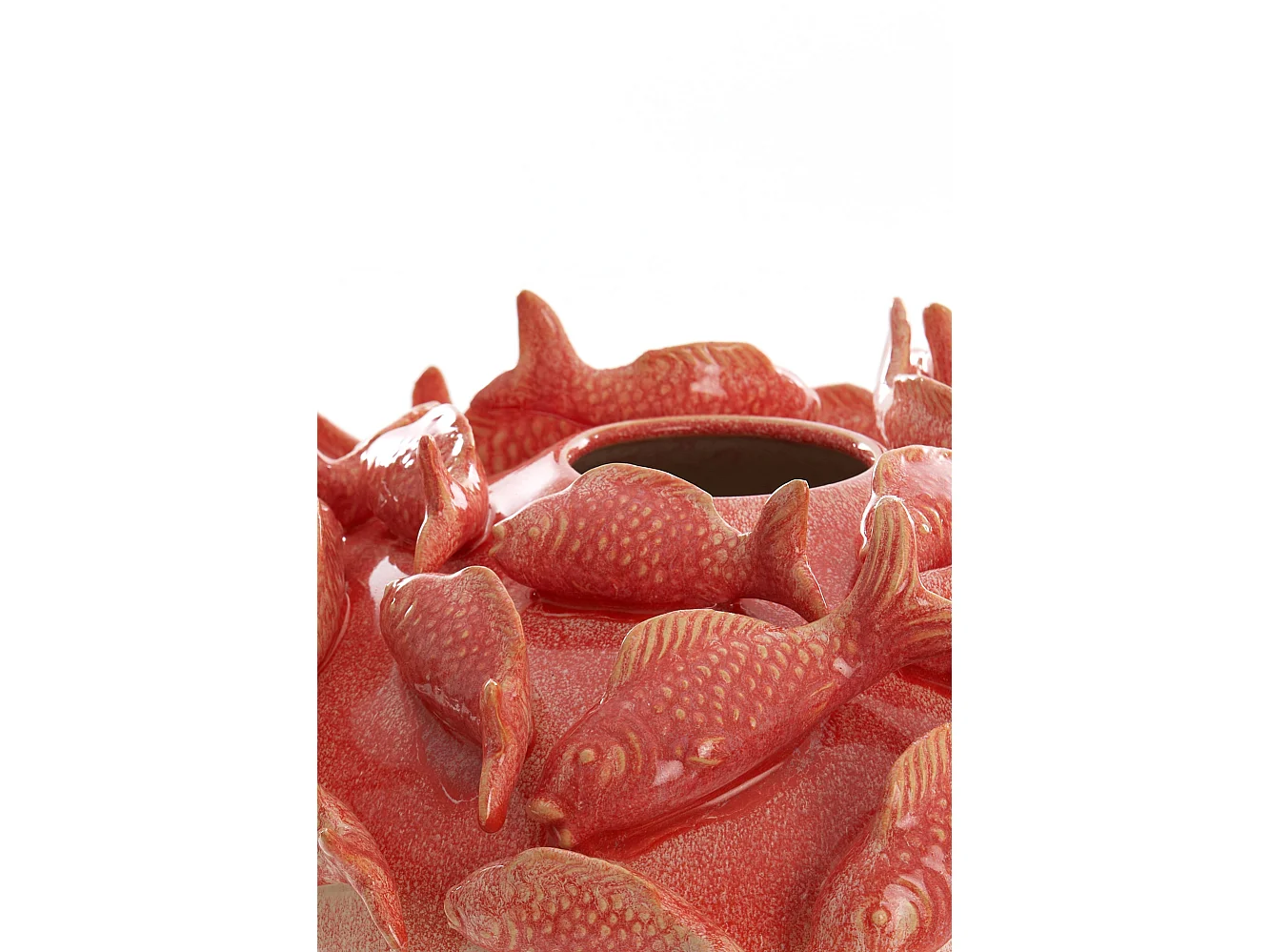 Vase FISH - Ø40x27cm - Rouge