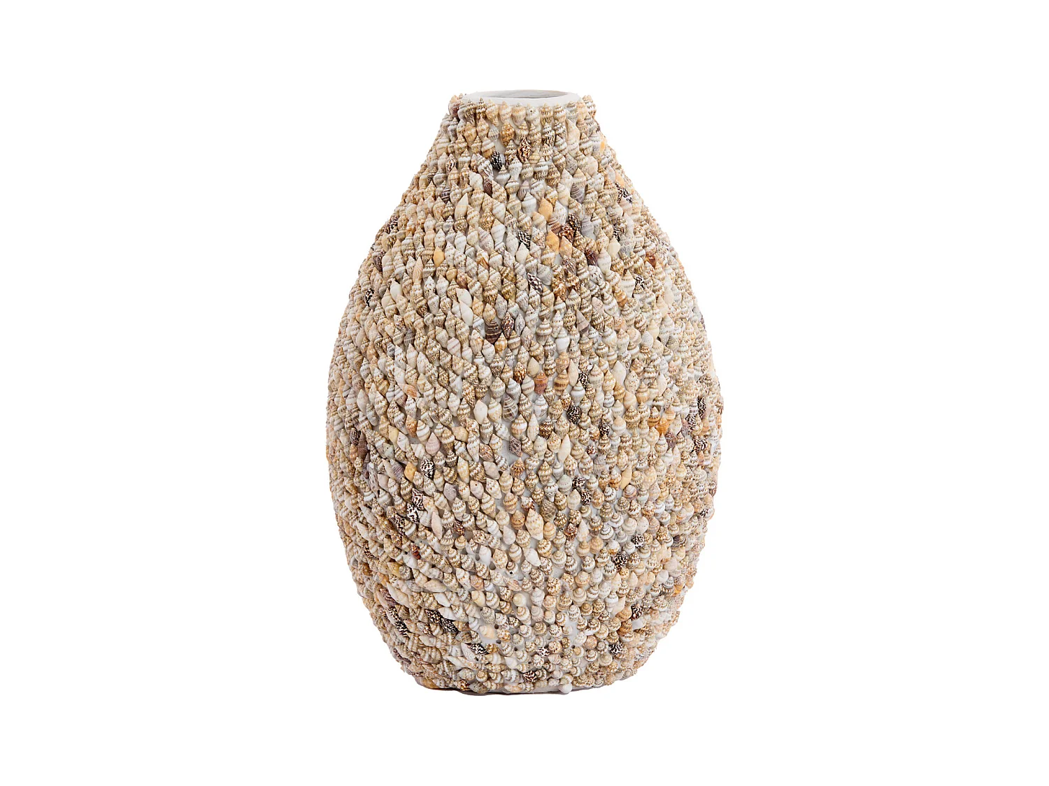 Vase SHELL - Ø19x28,5cm - Marron