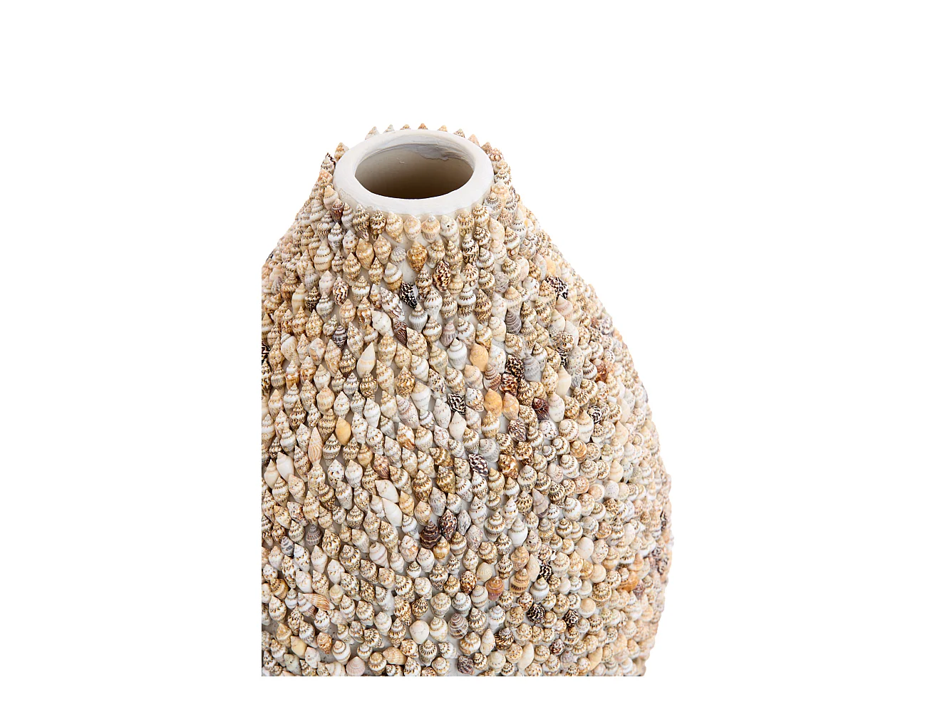 Vase SHELL - Ø19x28,5cm - Braun