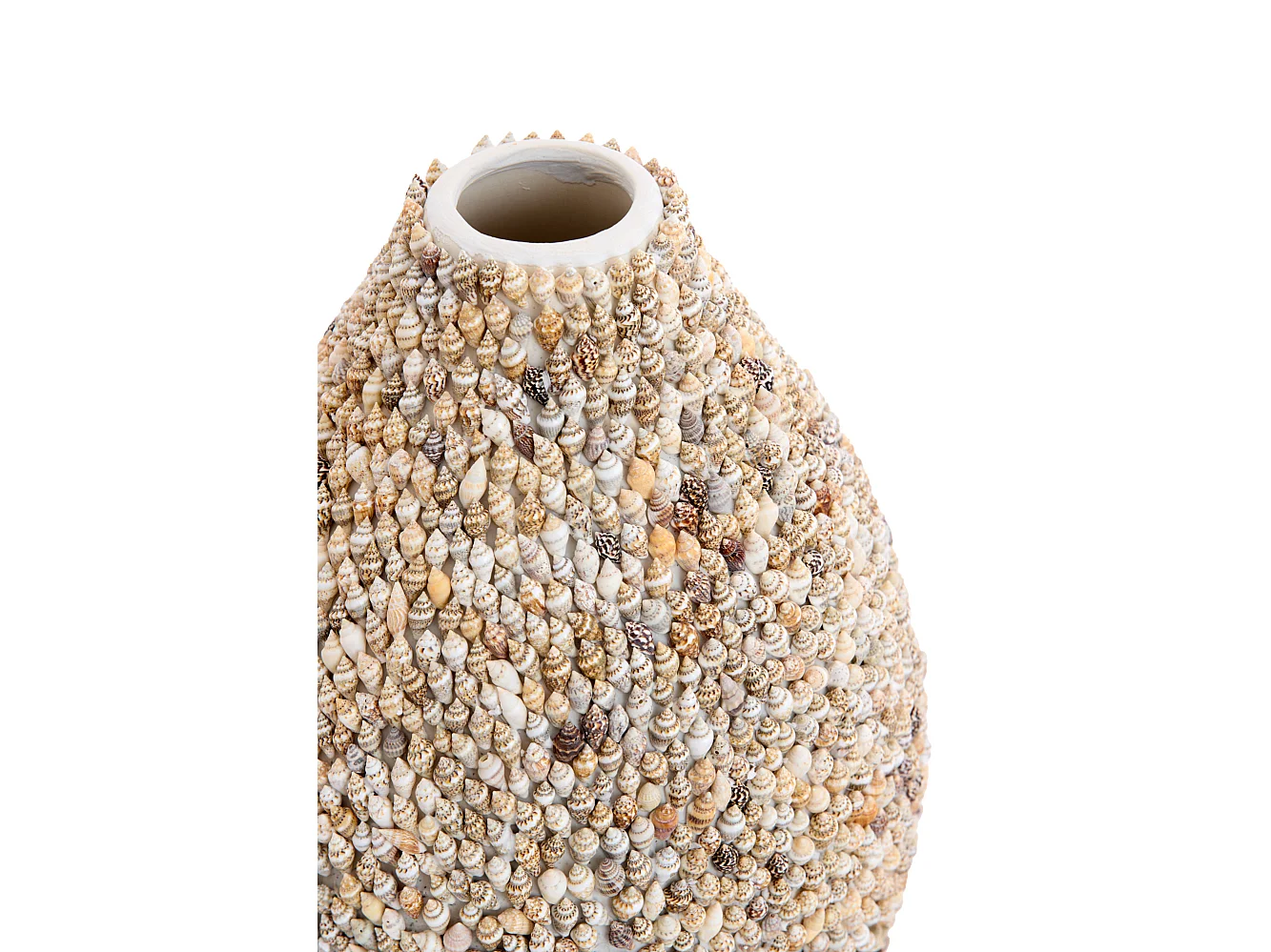 Vase SHELL - Ø19x28,5cm - Marron
