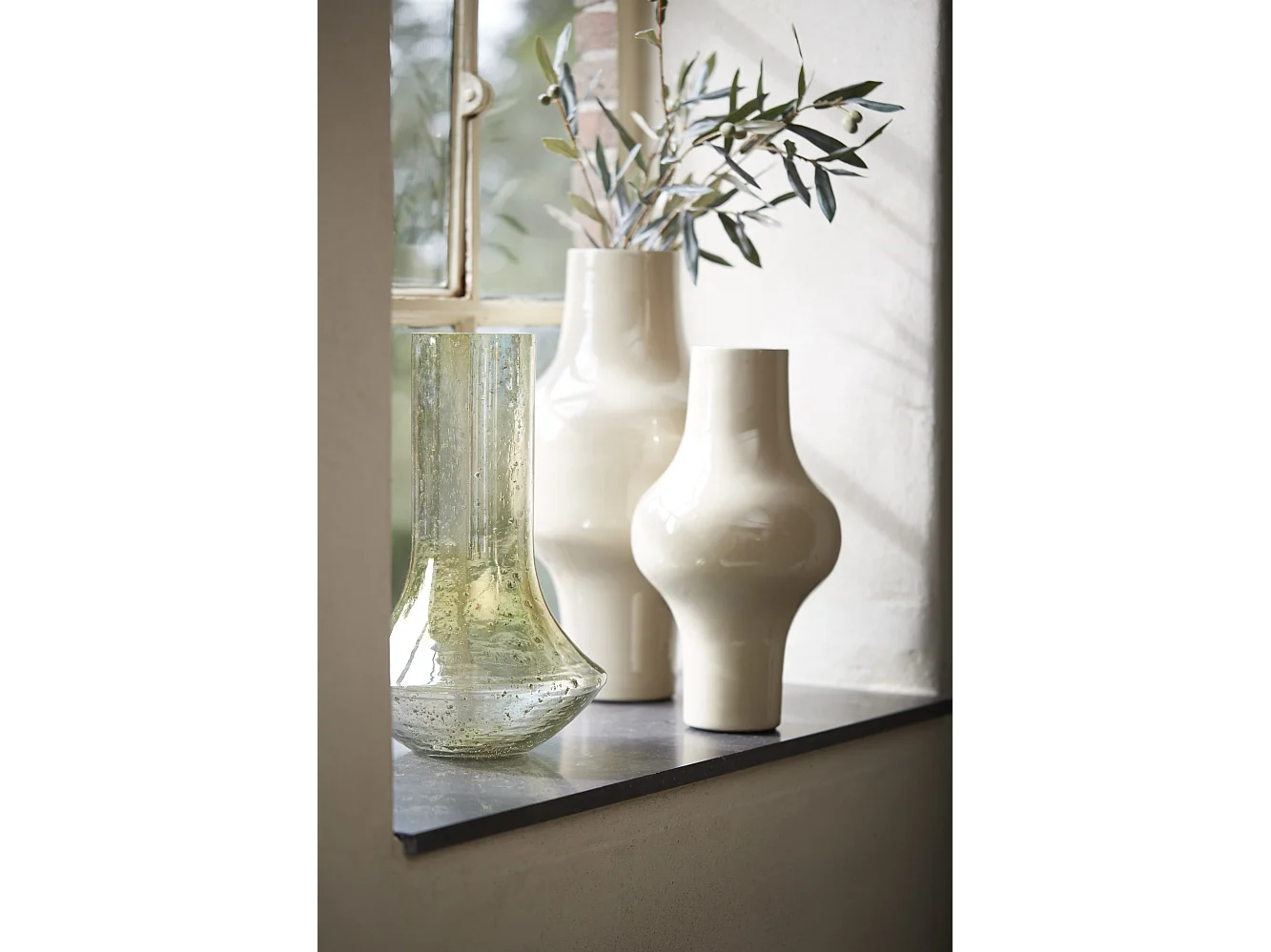 Vase LEANNA - Ø25x40cm - Vert