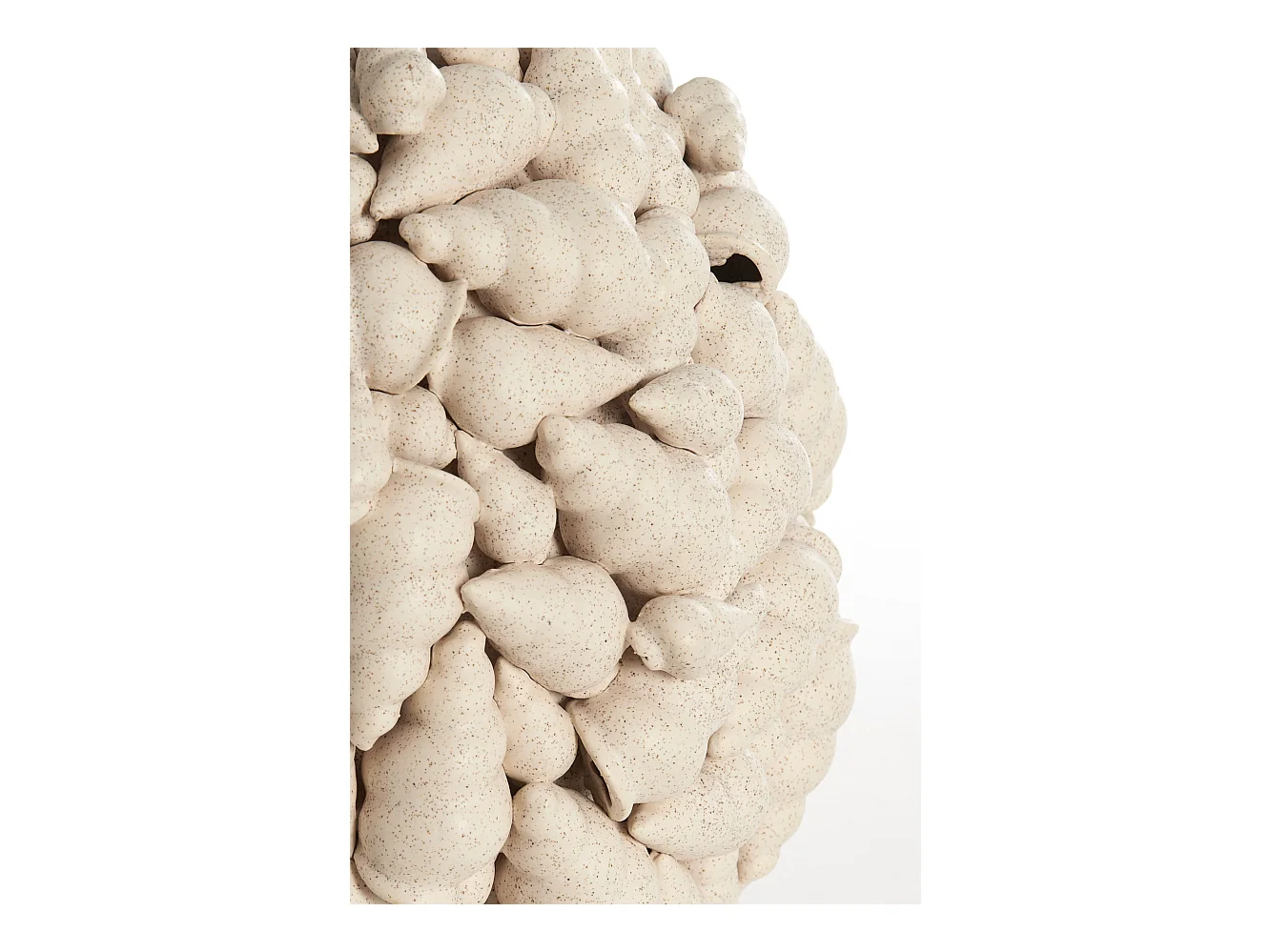 Jarrón SHELL - Ø28x30cm - Blanco