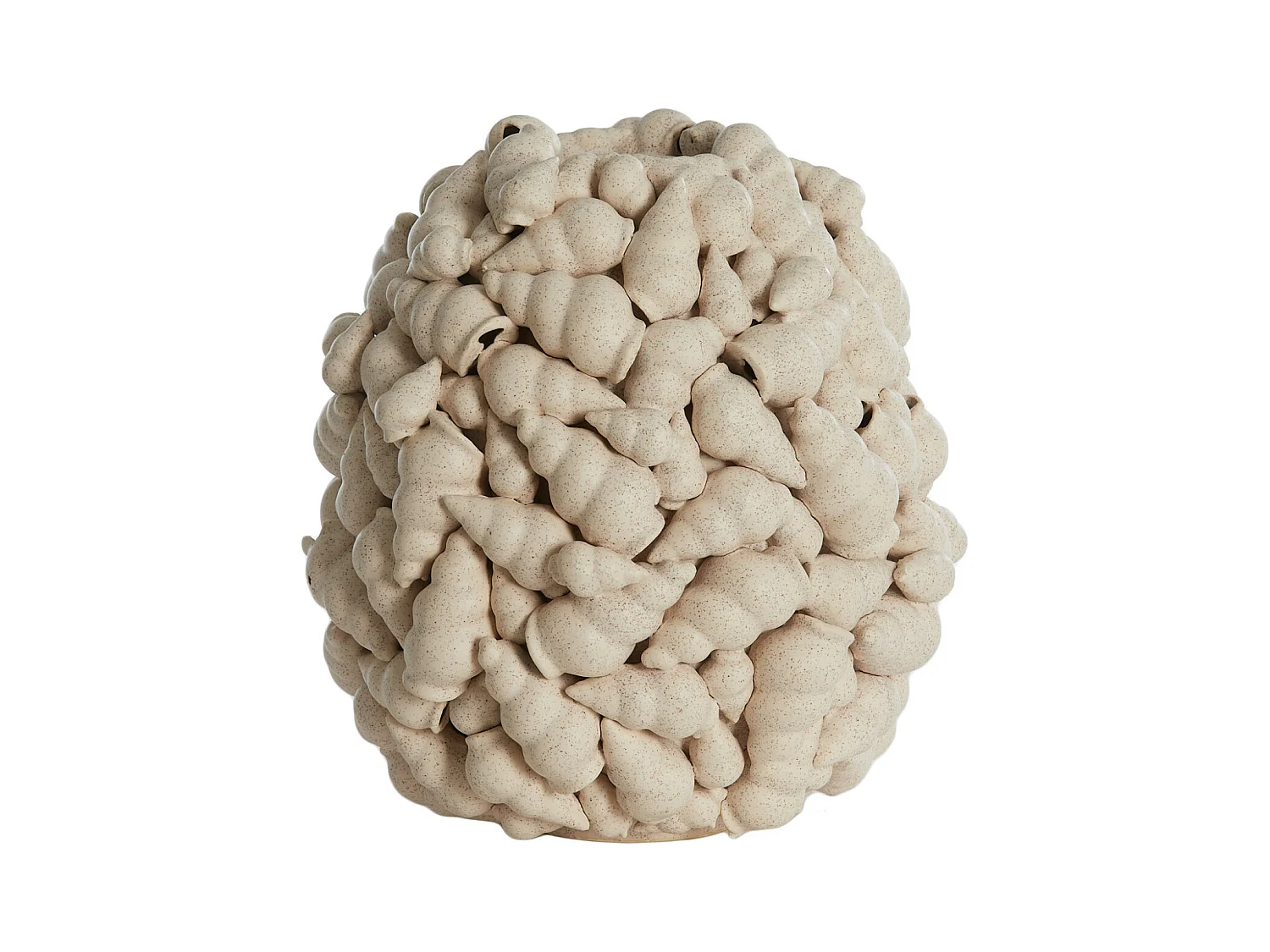 Vase SHELL - Ø28x30cm - Blanc