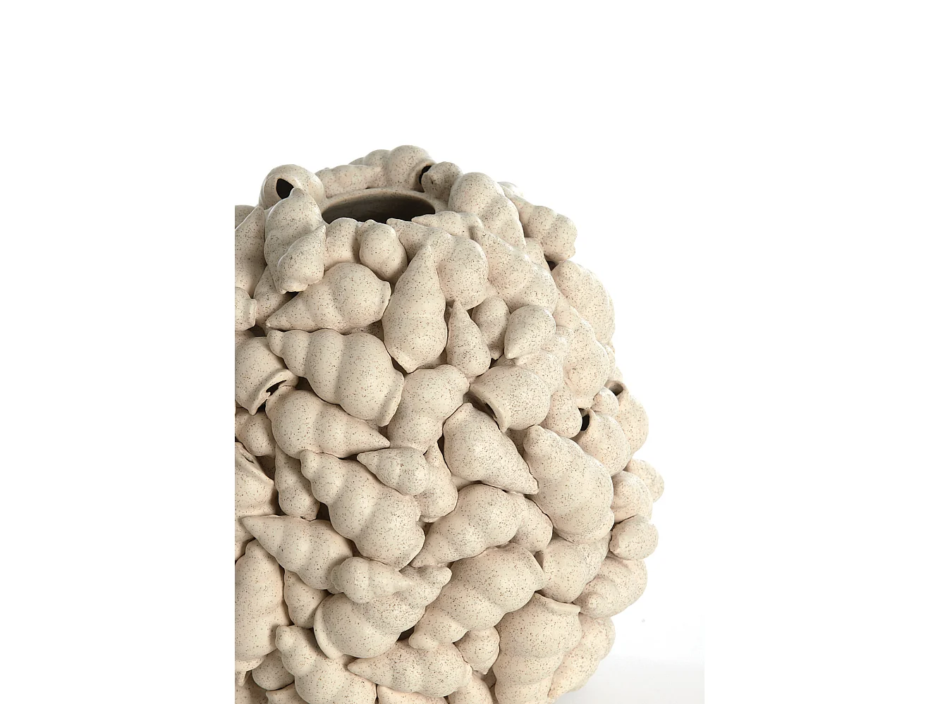 Jarrón SHELL - Ø28x30cm - Blanco