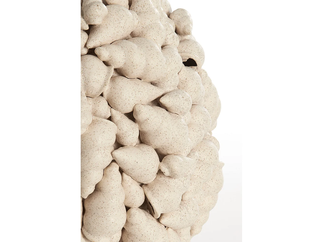 Jarrón SHELL - Ø28x30cm - Blanco