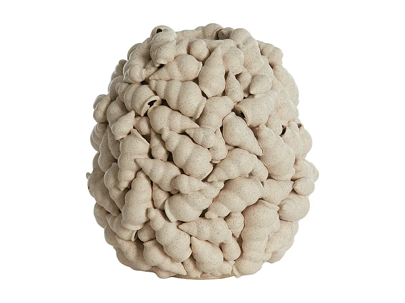 Vase SHELL - Ø28x30cm - Blanc