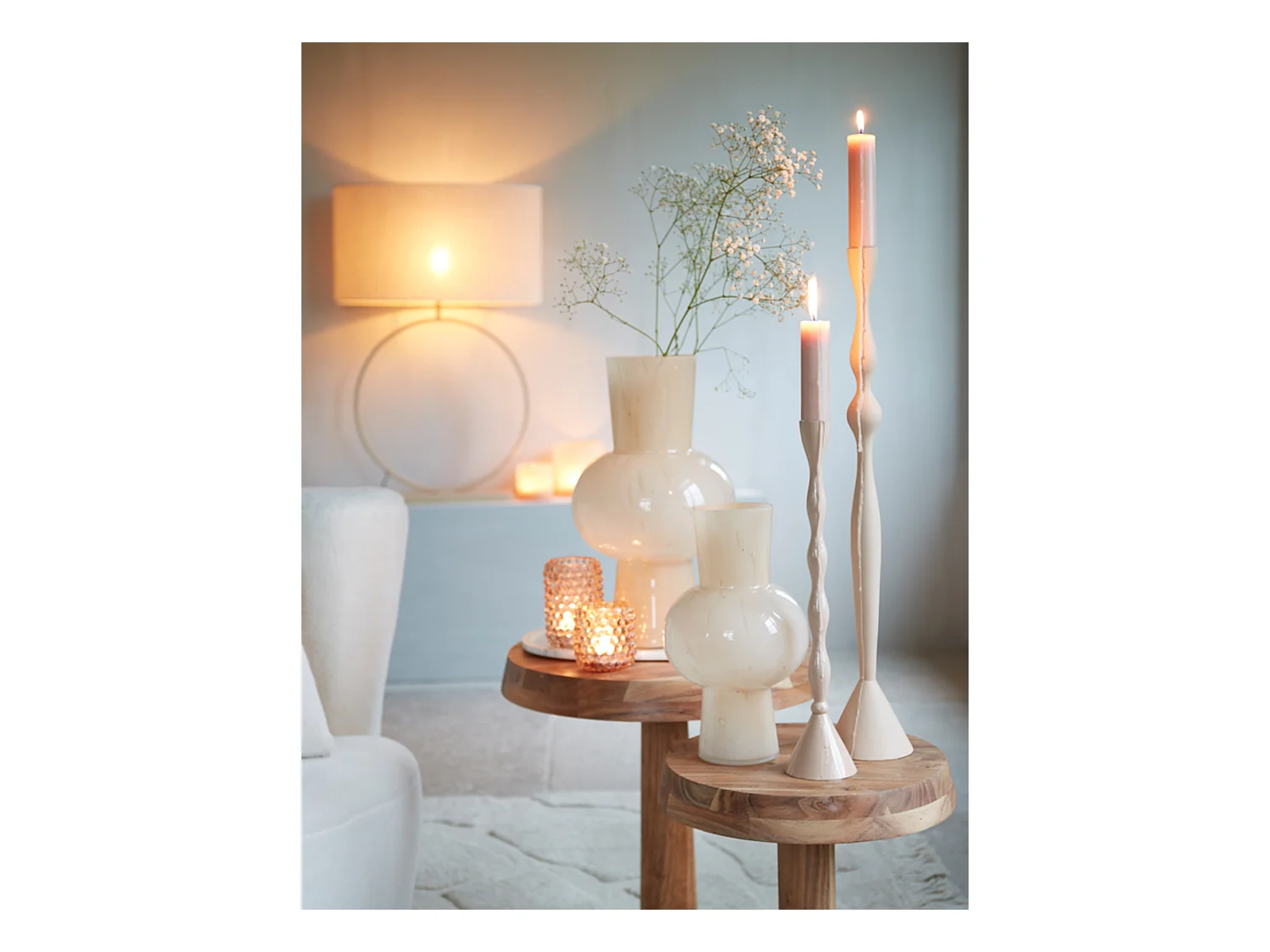 Vase HALLEY - Ø18x28,5cm - Marron