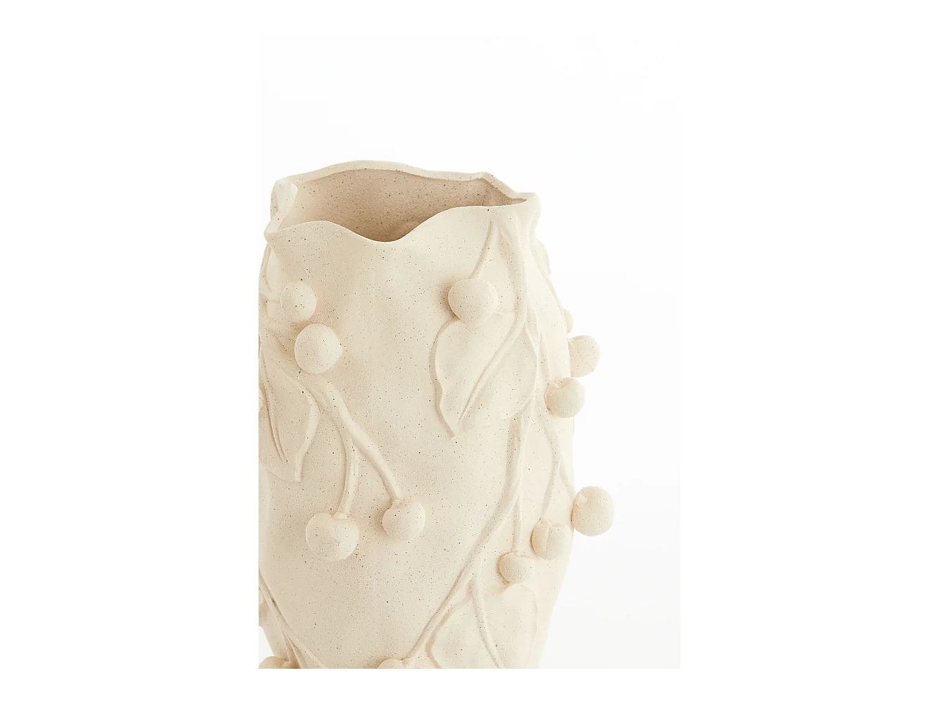 Vase CHERRY - 30x28x45cm - Blanc