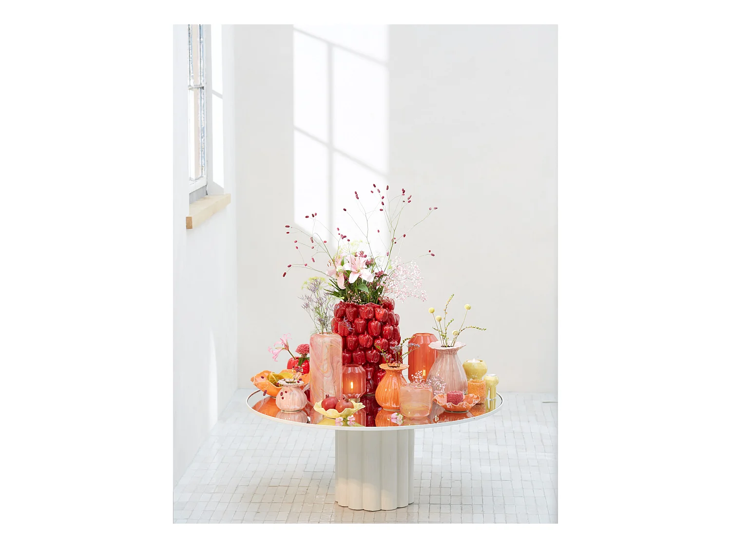 Vase BELLPEPPER - 35x33x47cm - Rouge