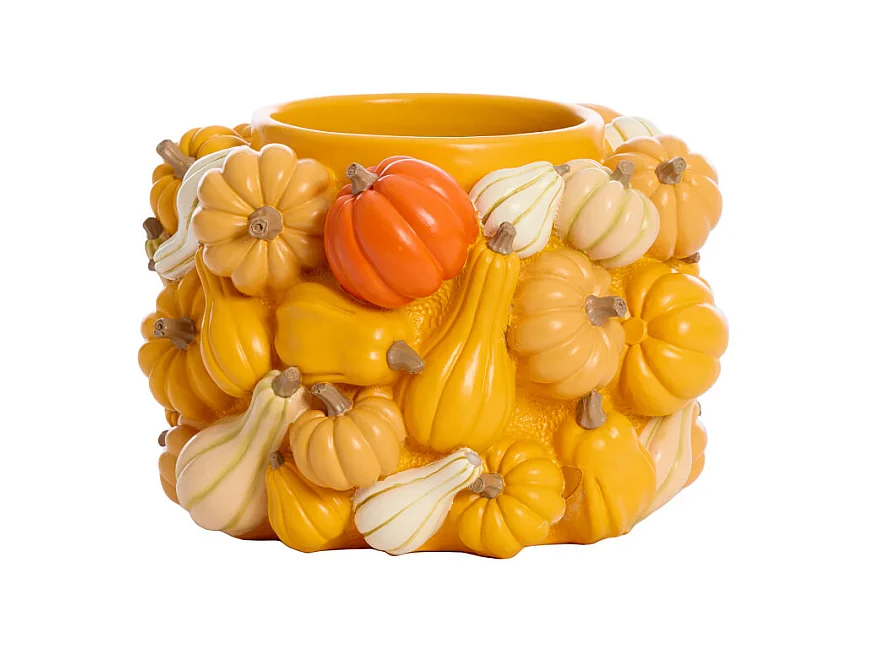 Vase CITROUILLE - Ø28x18cm - Jaune