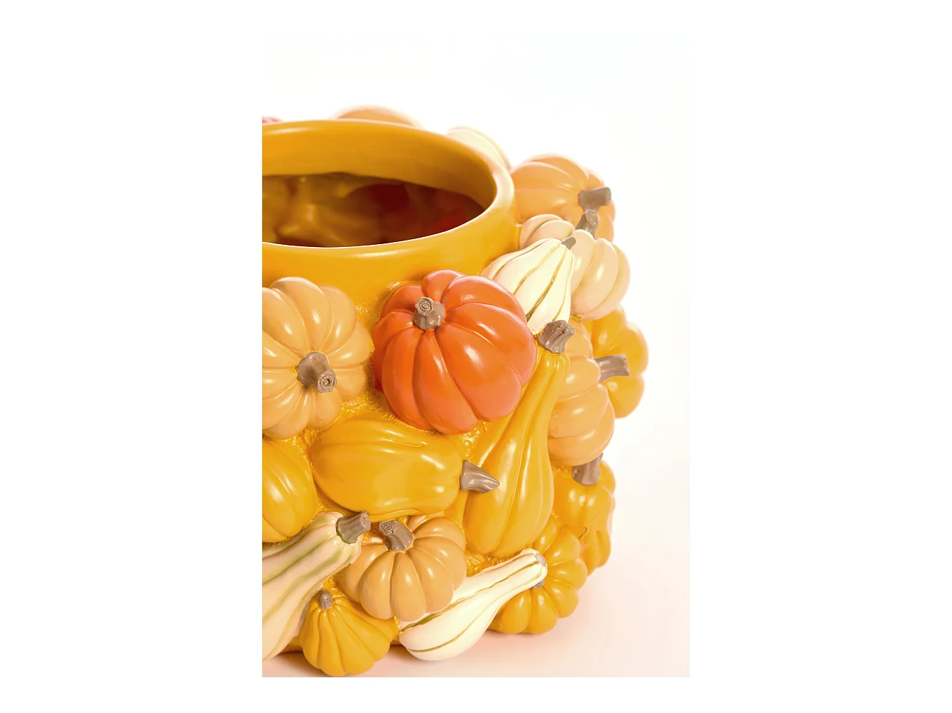 Vase CITROUILLE - Ø28x18cm - Jaune