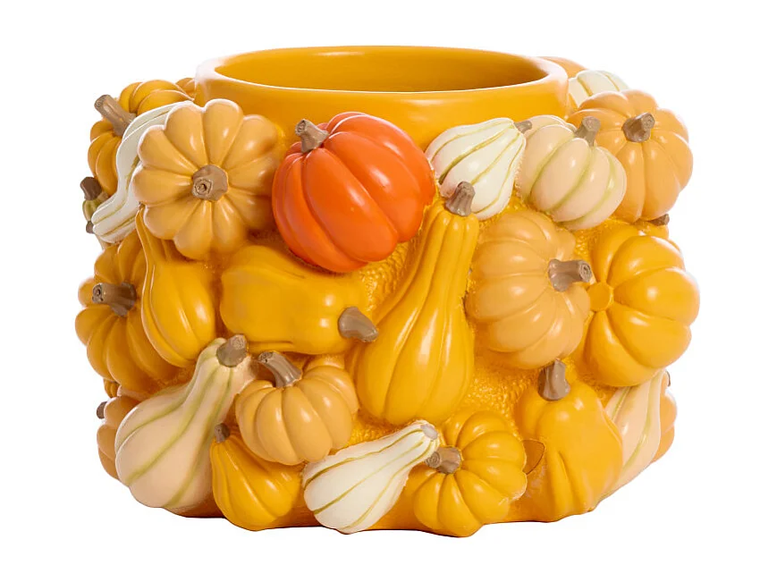 Vase CITROUILLE - Ø28x18cm - Jaune