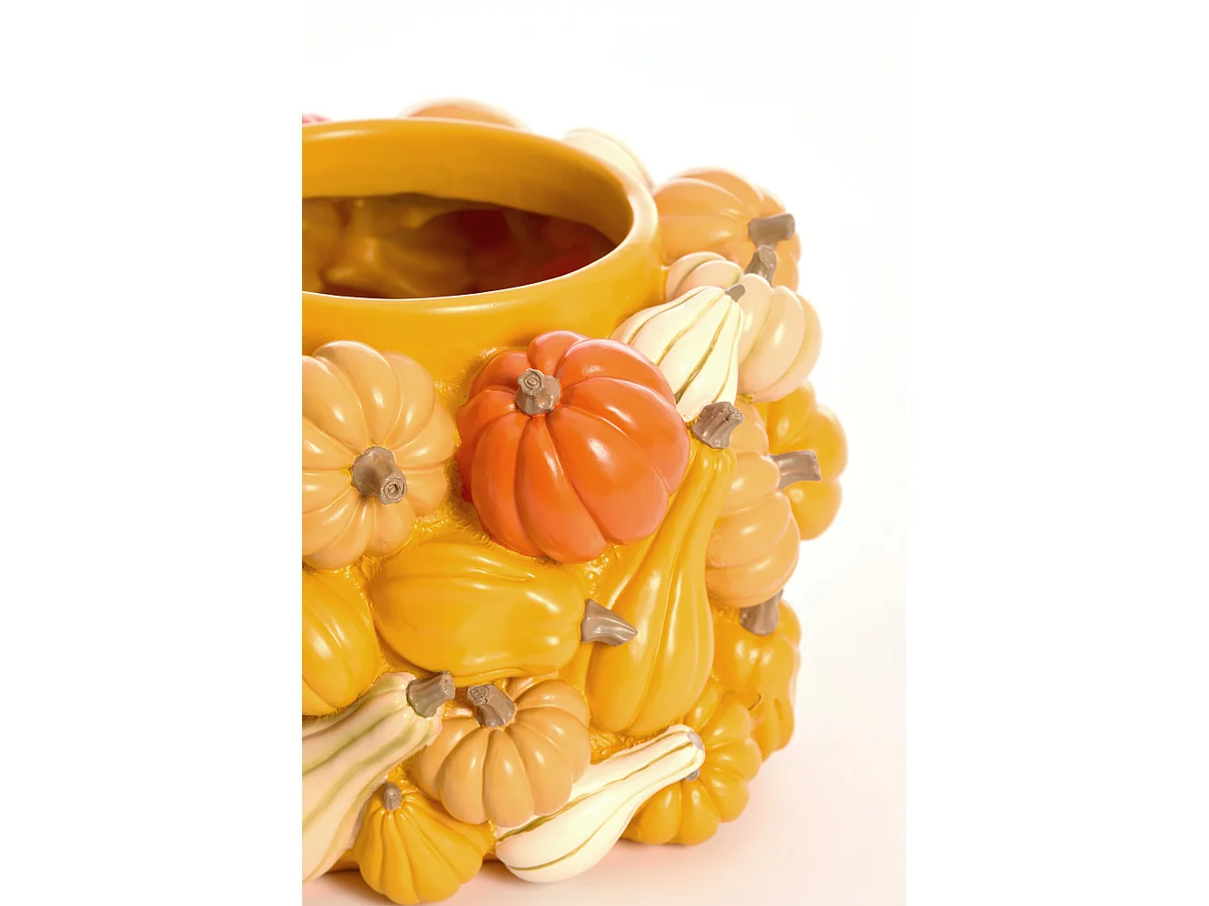 Vase CITROUILLE - Ø28x18cm - Jaune