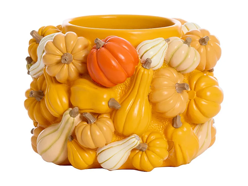 Vase CITROUILLE - Ø28x18cm - Jaune