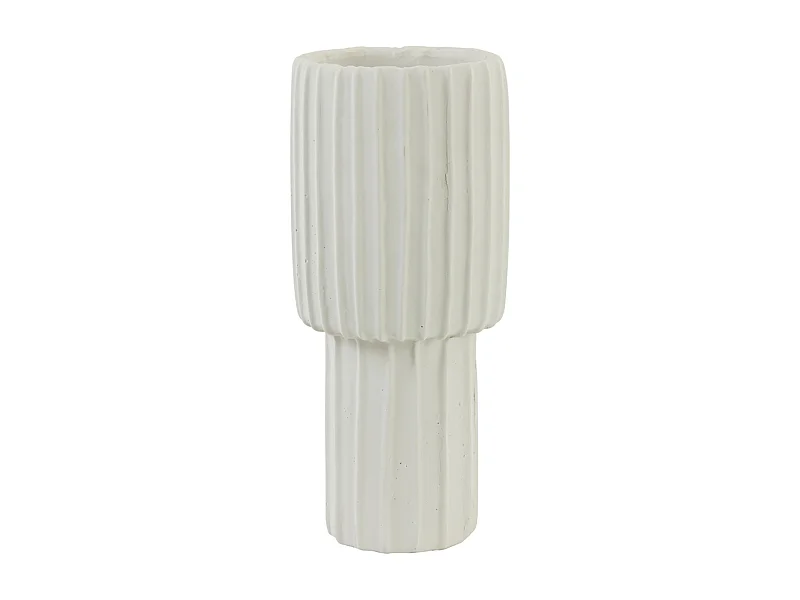 Vase MAJA - Ø17,5x40cm - Blanc