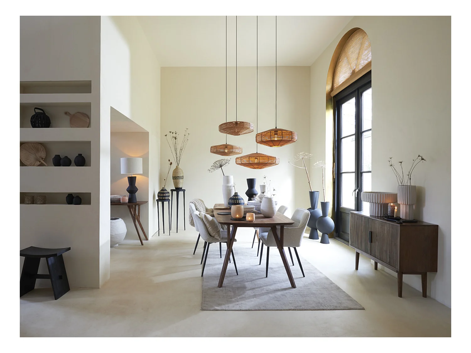 Vase MAJA - Ø17,5x40cm - Blanc