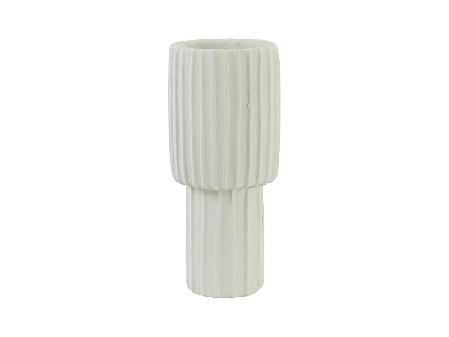 Vase MAJA - Ø17,5x40cm - Blanc